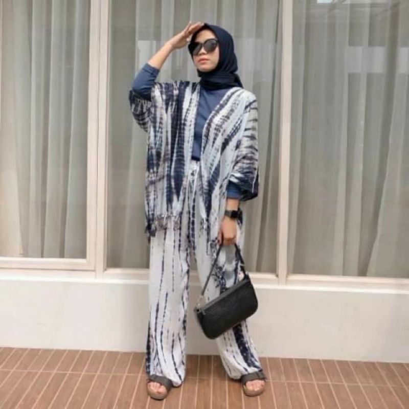 Pilihan set cardigan tie dye | 16,000 