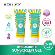 [twin pack gel] azarine hydrasoothe sunscreen gel spf45 pa++++ 50ml