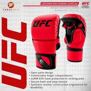 Ufc Contender Mma Sparring Gloves 8 Oz / Sarung Tinju / Boxing - Merah