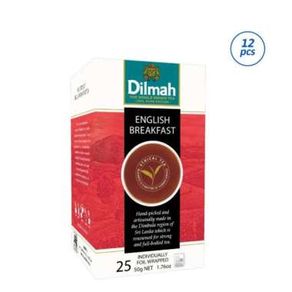 Dilmah English Breakfast Teh Celup Foil Envelope [25's - 12 pack]