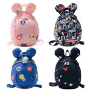 Disney Plus Mickey Minnie Mouse Tas Bahu Ransel Anak-anak Lucu Antihilang Ransel Sekolah Anak Laki-laki Perempuan TK Anak Perempuan B