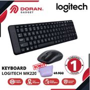 Logitech Keyboard Dan Mouse MK220 Wireless Original Garansi Resmi 1 Tahun