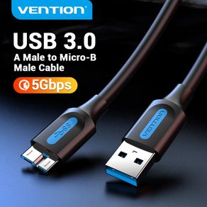 【COD】Vention Micro USB 3.0 Cable USB 3.0 A Male to Micro B Male Adapter Cable For samsung Note 3 S5 Seagate Toshiba Newman Sony Lenovo WD WEST Cellphone Mobile Hard Drive Data Cable