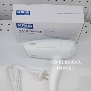 KRIS Travel Hair Dryer/Pengering Rambut/Hair Dryer Lipat - Putih