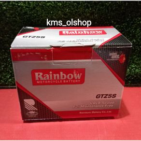 Aki Motor Accu Motor Kering GTZ5S Merk Rainbow