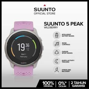 Suunto 5 Peak Wildberry - Lightweight and durable GPS watch with wrist heart rate and great battery
