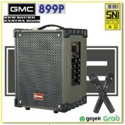 GMC 899P Speaker Bluetooth Free 2 Mic wireless Profesional Karaoke