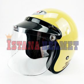helm bogo jpn retro arc cappucino original - monsa smoke