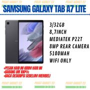 samsung galaxy tab a7 lite wifi ram 3/32 garansi resmi