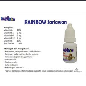 Rainbow Obat Sariawan 8 ml- Obat sariawan pada hewan
