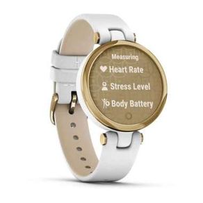 Garmin Lily - Leather Gold White