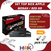 DVB T2 SET TOP BOX TV DIGITAL ANTENA UHF MATRIX APPLE GARUDA HD TERBARU BONUS JACK UHF
