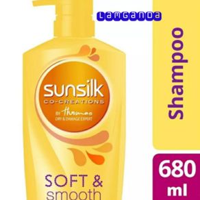 Shampoo sunsilk kuning Soft & Smooth 680-ml