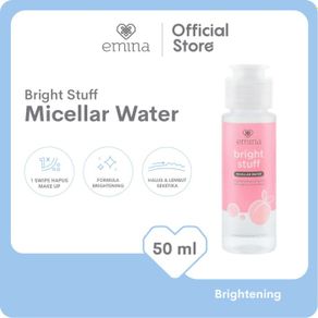 emina bright stuff micellar water 50ml & 100ml | pembersih wajah - micellar 50ml bright stuff