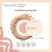 wardah colorfit mattifying powder 15 gr - 43w golden sand