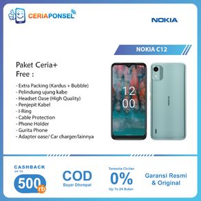 NOKIA C12 3/64 dan C21 Plus  Android 11| Unisoc SC9863A Garansi Resmi Nokia