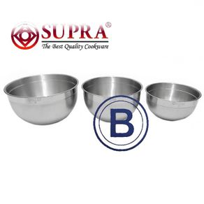 SUPRA – Mixing Bowl/Baskom/Mangkok Besar Adonan Kue Aluminum (25 Cm - 33 Cm)