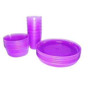 Calista Shiga Set Mangkok Piring Gelas [12 Pcs]