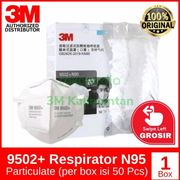 3m masker 9502+ particulate respirator n95 (1 box isi 50 pcs)