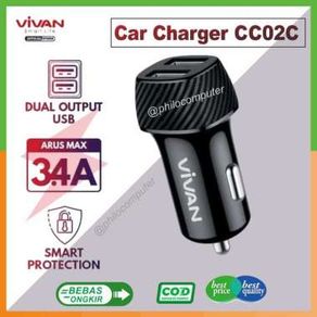 VIVAN CAR CHARGER CC02C 3.4A DUAL USB