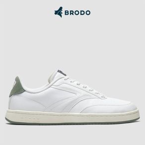 BRODO - Sneakers Ace Tennis White Olive