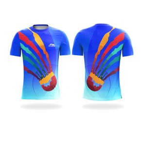 jersey bulutangkis badminton custom | kaos baju bulutangkis badminton - biru xs