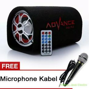 "Advance T-104BT 10"" inci Speaker Portable Bluetooth + Karaoke + FM free mic"