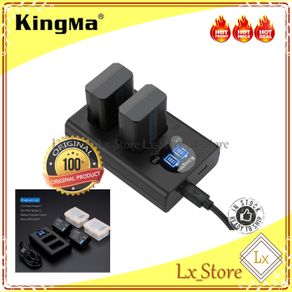 kingma battery & charger set np-fw50 sony alpha a7 a6000 - fw-50 (lcd)