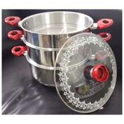Jual Super Steamer Supra 3 Susun 28Cm/ Panci Stainless 3 Susun/ Panci Kukus