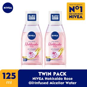 [2 pcs] NIVEA Hokkaido Rose Oil Infused Micellar Paket isi 2 - 2 x 125ml