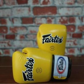 Fairtex Boxing Gloves Yellow Bgv1 - Sarung Tinju