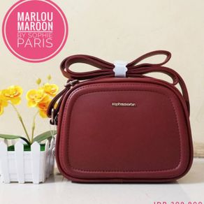 Sophie Martin Tas Marloue Maroon Selempang Wanita