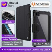 Case Huawei MatePad Pro 10.8" Nillkin Bumper Pro Magnetic Leather Flip Camera Cover Slide Casing - Black
