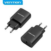 vention adaptor kepala charger type-c 20w usb-c qc4.0 pd fast charging - fad eu white