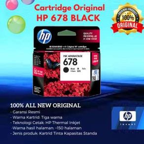 Tinta Hp 678 Black Original