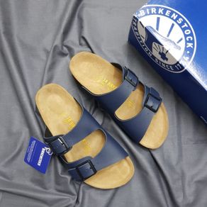 sandal birkenstock arizona wanita/sandal wanita/sandal slide - hitam