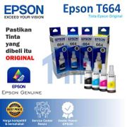 (BISA COD ) Epson T664 T 664 T-664 Tinta Printer ORIGINAL