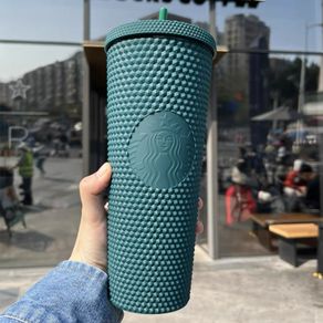 Botol Minum Starbucks Duren Tumbler Studded Diamond Cup gratis Sedotan [bisa COD]