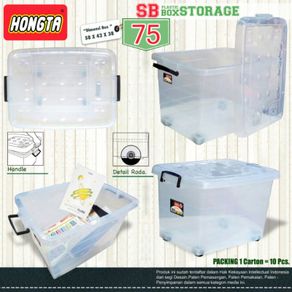 HONGTA - Storage Box - Tempat Penyimpanan SB 75 Transparan