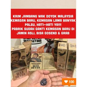 Krim Jambang Wak Doyok Original Cream Wakdoyok Sample Asli Malaysia Asli Kemasan Kecil