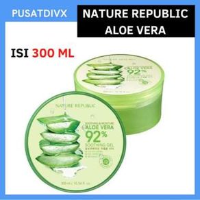 PUSATDIVX NATURE REPUBLIC ALOE VERA 92% SOOTHING AND HYDRATIN MASKER GEL - 300ML