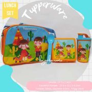 Tupperware Junior Bento Set Kids Lunch Box Set Tas Tempat Bekal Anak