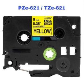 BROTHER Label Tape TZE 621 9mm Black On Yellow