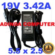 Adaptor Charger Toshiba 19V 3.42A 5.5 x 2.5 MM