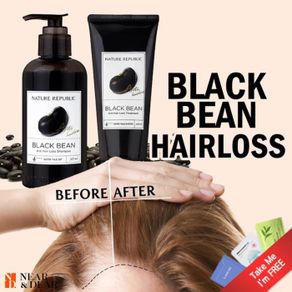 nature republic// black bean hair loss shampoo 300ml / treatment