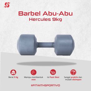 Hercules Dumbbell Plastik 9KG Dumble/Barbel Plastik/Dumbel