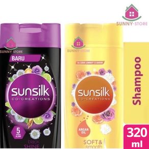 Sunsilk Black Shine Shampoo 320 ml & Soft & Smooth Shampo 320ml Shampo 340ml