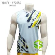[Y2265S Sky Blue] Baju Singlet Badminton Yonex Import Go Premium Terbaru Quick Dry Kaos Bulutangkis Jersey Kaus Olahraga Sport Pakaian Pria Laki Laki Cowok 2265 Kaus Tshirt Sport T Shirt Bulu Tangkis New Arrival Men Man Women Ladies Cewek Lekbong
