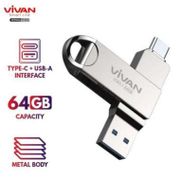 Flashdisk OTG Vivan VOC264 64GB USB Type C Dual Interface