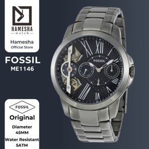 Jam tangan pria automatic Fossil Grant chronograph Original ME1146